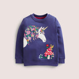 Unicorn Appliqu¡§| Sweatshirt