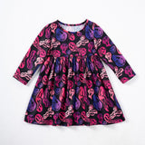Halloween Long Sleeve Ghost Print Dress