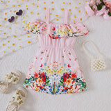 Spaghetti-Strap Floral Print Jumpsuit
