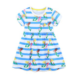 Children's Striped Printed Princess Dress