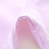 Color Matching Children's Knitted Cotton round Neck Long Sleeve Skirt