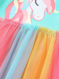 Cute Unicorn Mesh Children Shirt