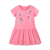 Flower Print Short Sleeve Dress