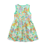 Knitted Cotton Butterfly Print Girl Princess Dress