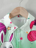 Easter Bunny Short Sleeve Top + Shorts Suit