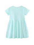 Mermaid Embroidered Short Sleeve Dress