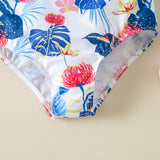 Girls' Floral One-Piece Swimsuit
