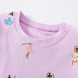 Dancing Girl Short Sleeve Shorts Suit