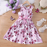 Vacation Style Bow Belt Dress