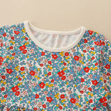 Kids Full Print Long Sleeve Princess Dress