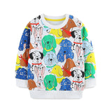 Long-sleeved children's bottoming shirt cartoon print children's sweatshirt