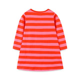 Snowman Embroidered Patch Dress