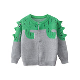 Dinosaur Brocade Sweater Coat