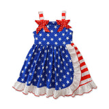 Independence Day suspender dress, casual star dress