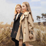 Thick Mid-Length Trench Coat