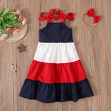Multi-Color Optional-Sling Dress