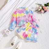 Tie-Dye Jacket + Tie-Dye Shorts