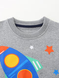 Rocket Print Sweatshirt Suit