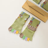 Colorful Toe Cotton Socks