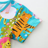Girls' dress with cartoon animal print princess dress
