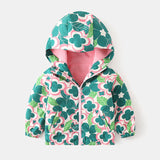 Printed Polar Fleece Shell Jacket