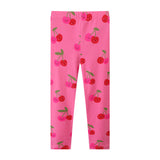 Girl's Cherry Full Printed Trousers