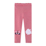 Butterfly Embroidered Tight Pants