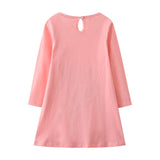 Dancing Rabbit Appliqu¡§| Long Sleeve Dress