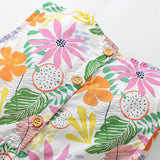 Leaves Flower Print Girl Dress