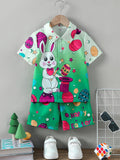 Easter Bunny Short Sleeve Top + Shorts Suit