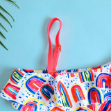 Rainbow Printing Swimsuit