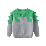 Dinosaur Brocade Sweater Coat