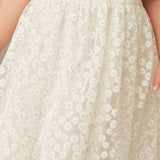 Flower Embroidered Girl Dress