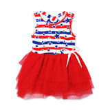 Independence Day sleeveless vest tutu skirt striped star