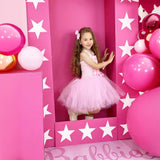 Pink Plaid Dress Party Dress