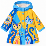 Lucky sale-Colorful cartoon cat coat for children