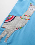 Alpaca Appliqu¡§| Printed Dress - CCMOM