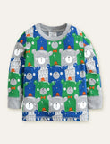 Alpaca Full Printed Long-Sleeved T-shirt - CCMOM