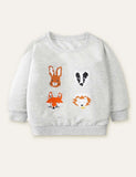 Animal Friends Printed Sweatshirt - CCMOM