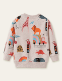 Animal Print Sweatshirt - CCMOM