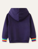 Animal Train Appliqu¡§| Hoodie - CCMOM