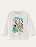 Animal World Printed Long-Sleeved T-shirt - CCMOM
