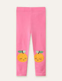 Apple Appliqu¡§| Cute Leggings - CCMOM