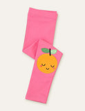 Apple Appliqu¡§| Cute Leggings - CCMOM