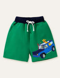 Appliqu¡§| Embroidered Shorts - CCMOM