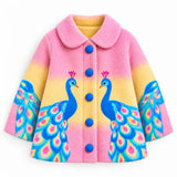 Lucky Sale-Children's colored peacock coat