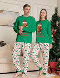 Christmas Cartoon Gingerbread Man Cute Printed Family Matchting Pajamas