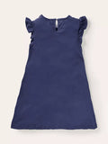 Baby Girl Dinosaur Appliqu¡§| Flutter-sleeve Dress - CCMOM