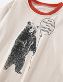 Balloon and Bear Printed Long-Sleeved T-shirt - CCMOM