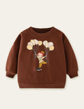 Balloon Girl Printed Sweatshirt - CCMOM
